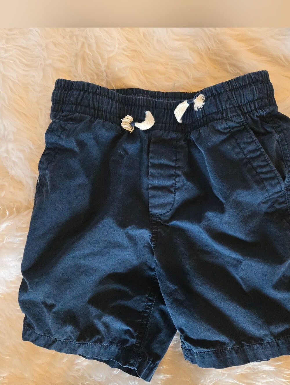 GAP Kids Boy's Size Small 6-7 Navy Drawstring Pull-On Shorts Summer Fun